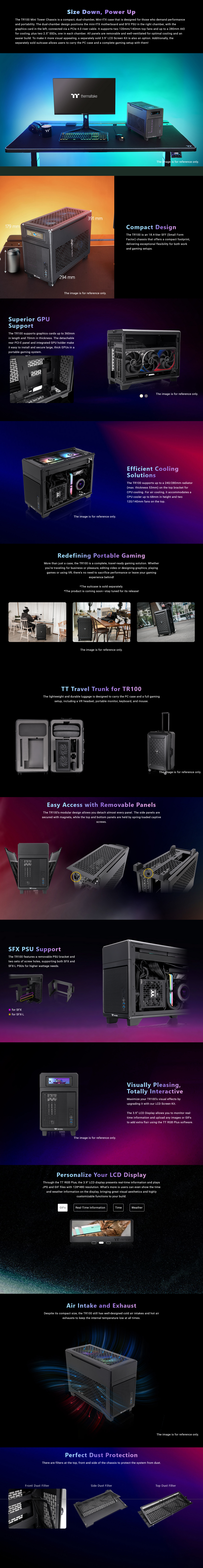 Thermaltake TR100 SFF Mini ITX Case Black Edition