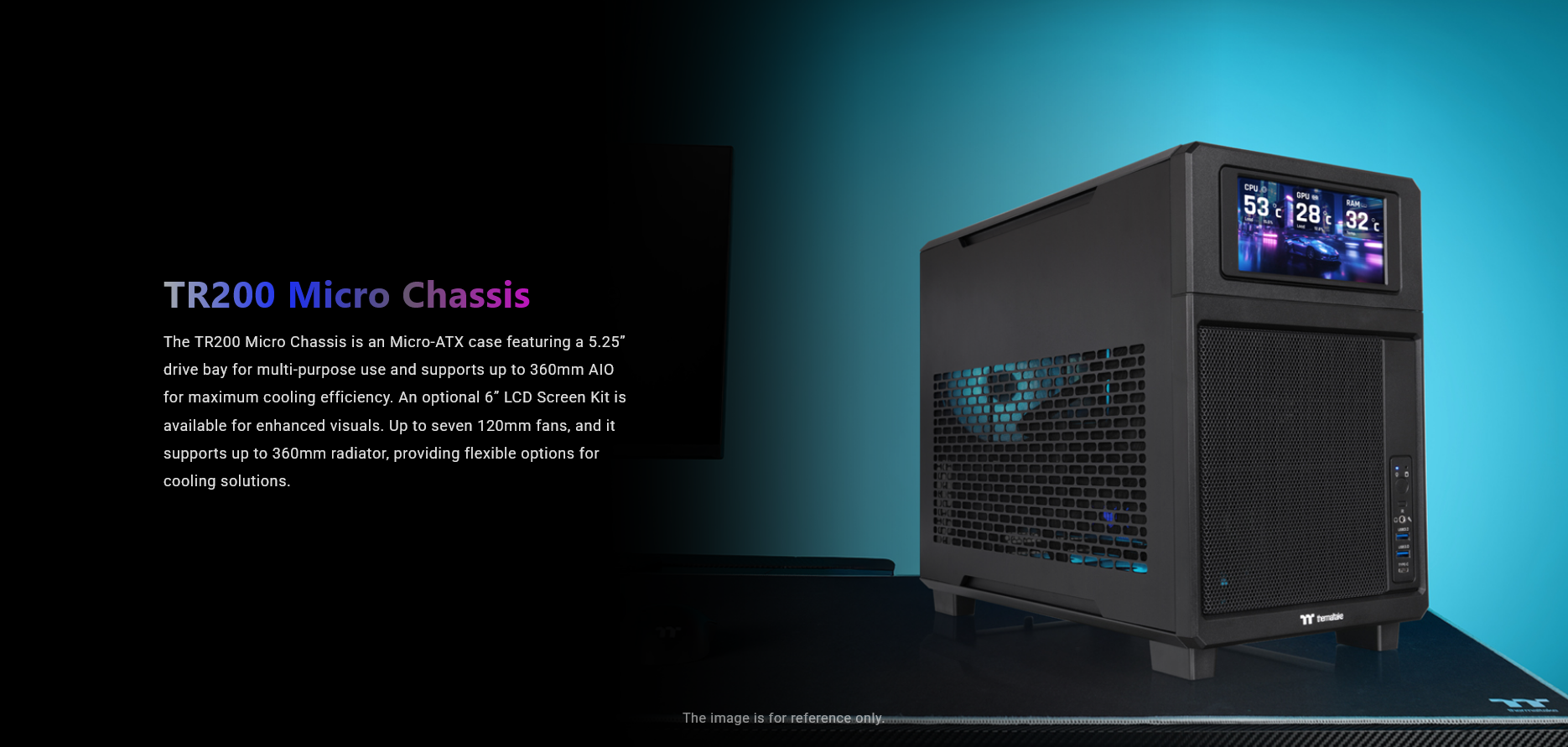 Thermaltake TR200 Micro-ATX Case - Black Edition