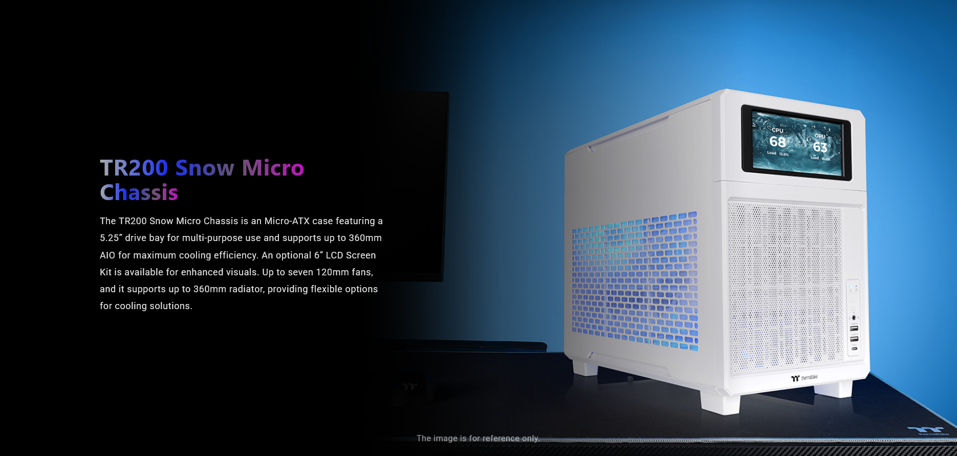 Thermaltake TR200 Micro-ATX Case - Snow Edition