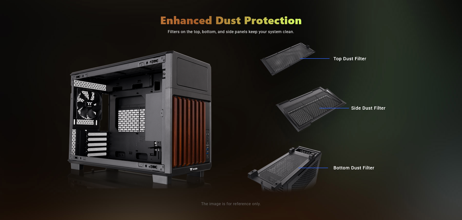 Thermaltake TR200 WS Micro-ATX Case - Black Wood Edition