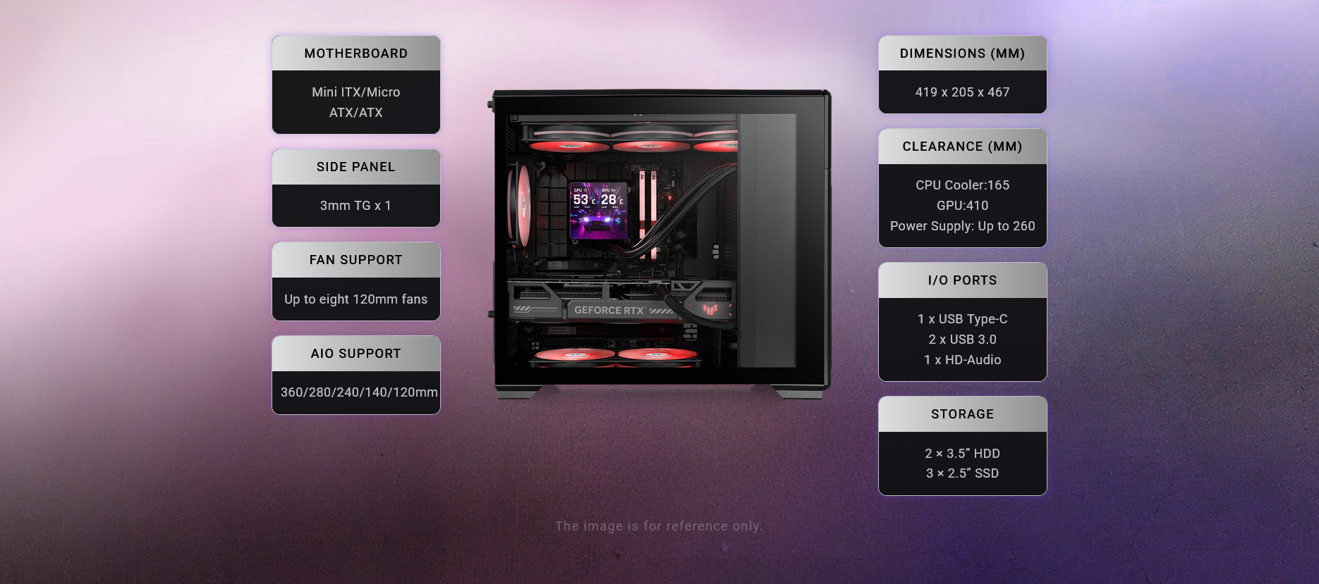 Thermaltake TR300 Tempered Glass Mid Tower Case - Black Edition