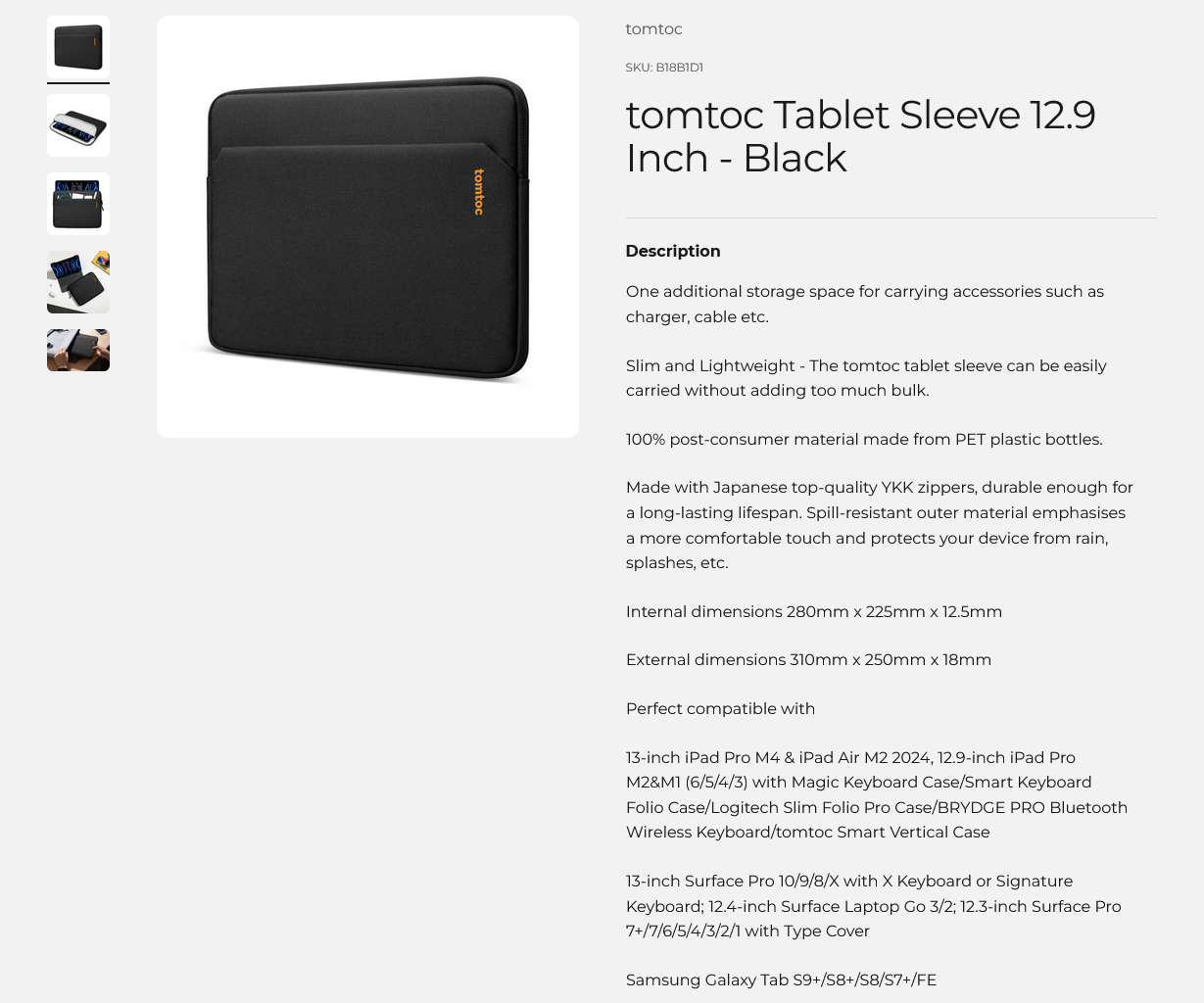 tomtoc 12.9