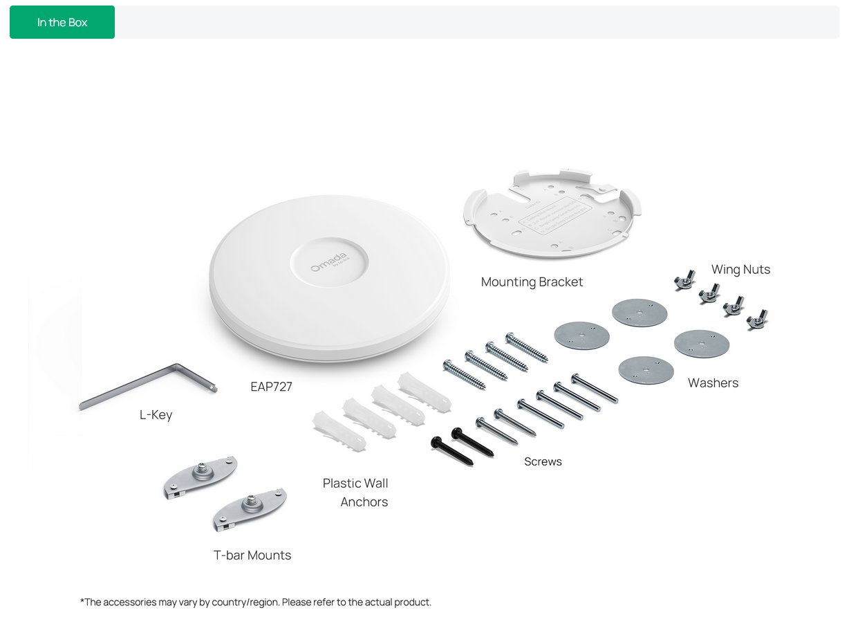 TP-Link EAP727 BE5000 Wi-Fi 7 Ceiling Mount Access Point