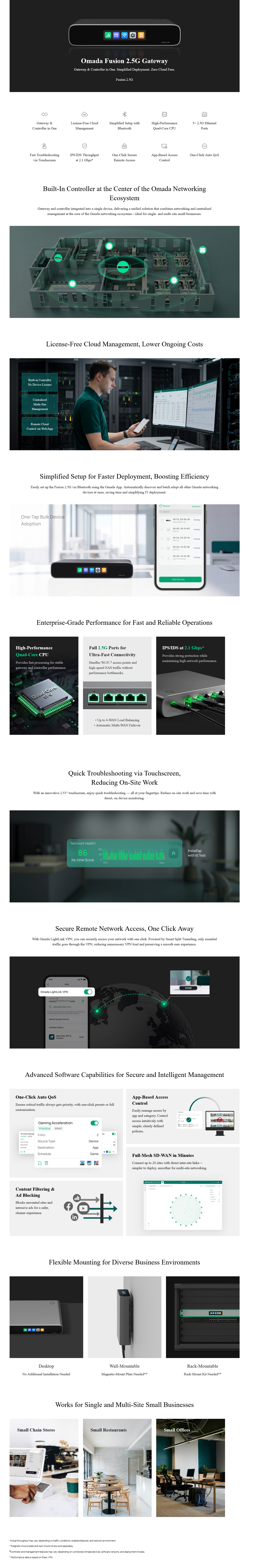 TP-Link Omada Fusion 2.5G Gigabit Gateway