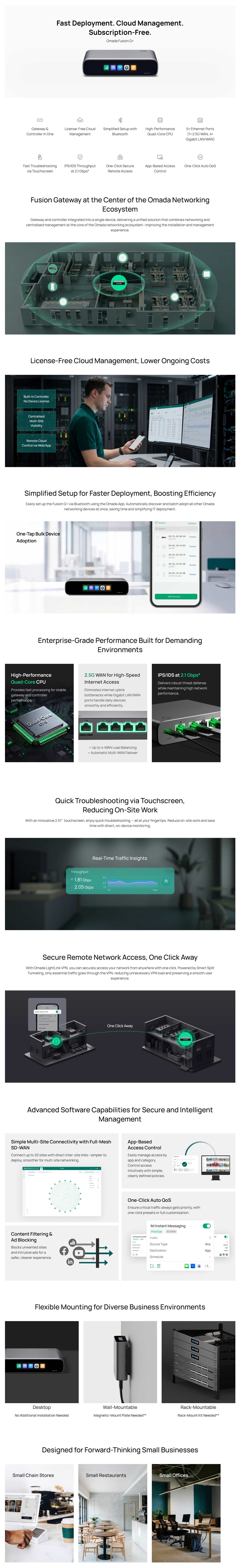 TP-Link Omada Fusion G+ Gateway