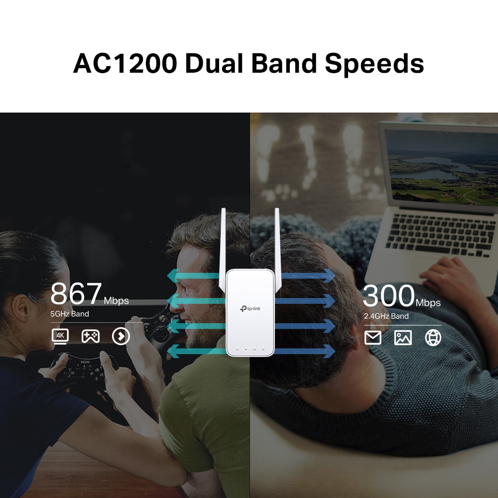 TP-Link RE315 AC1200 Mesh Wi-Fi Range Extender