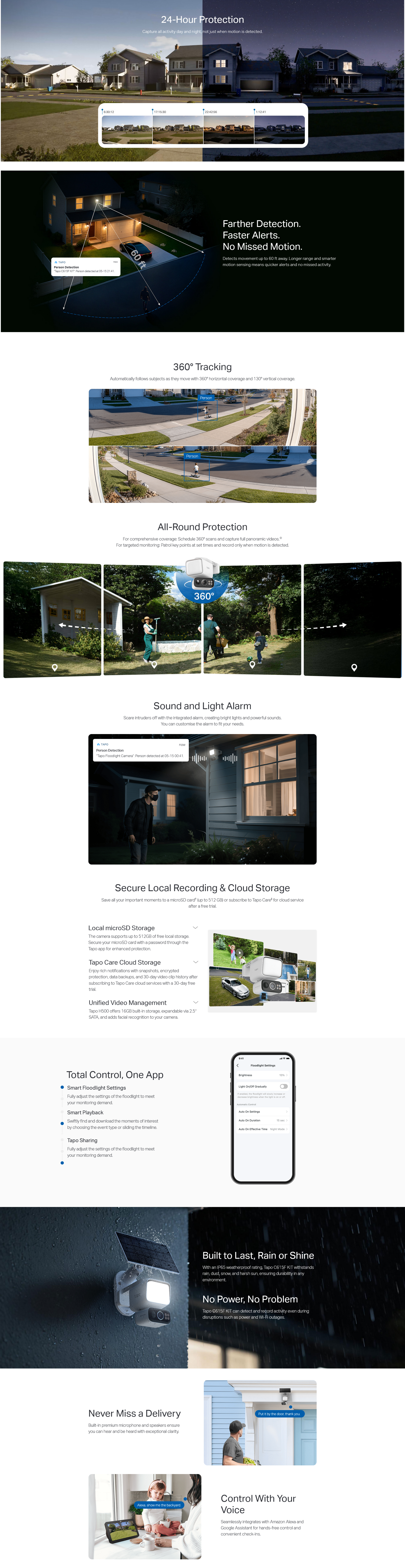 TP-Link TC50 KIT Solar-Powered Floodlight Pan/Tilt Security Camera Kit