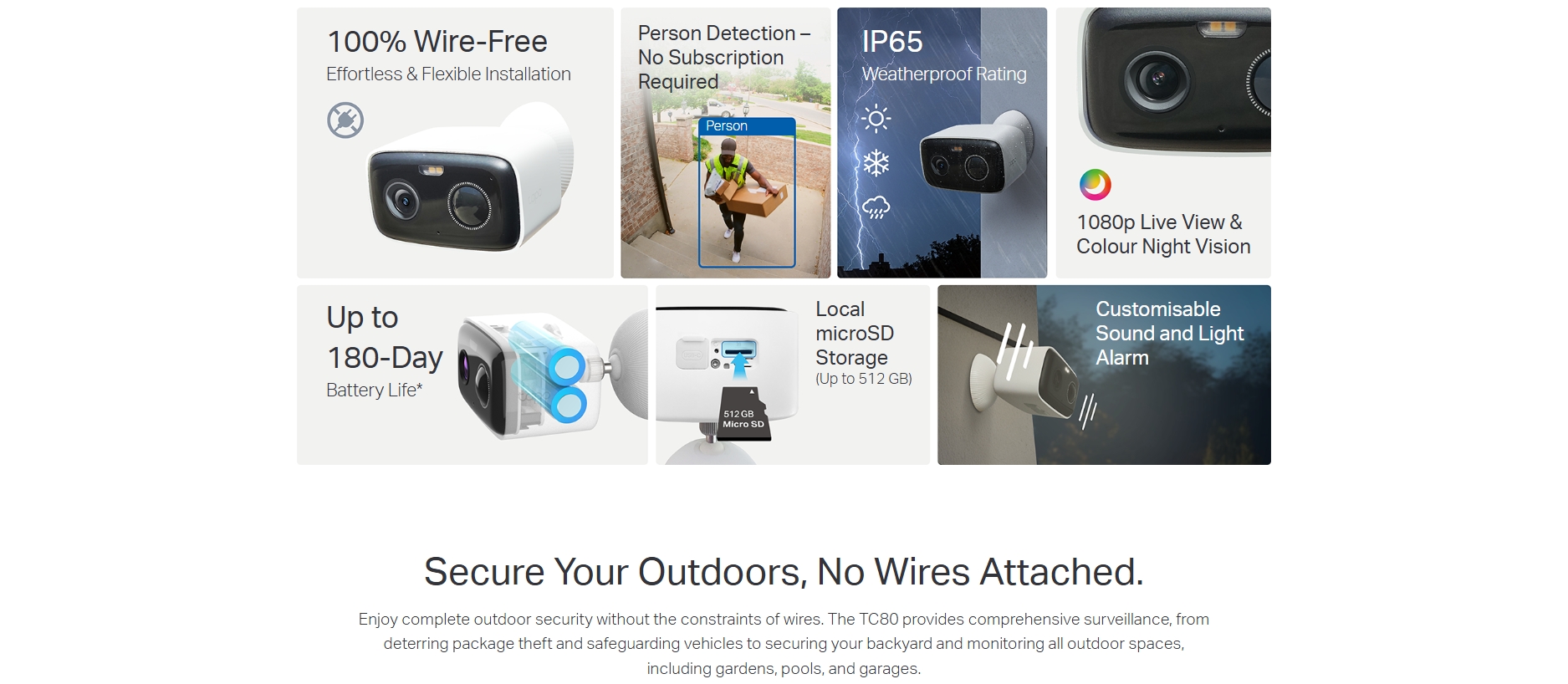 TP-Link TC80 Smart Wire-Free Outdoor Security Camera