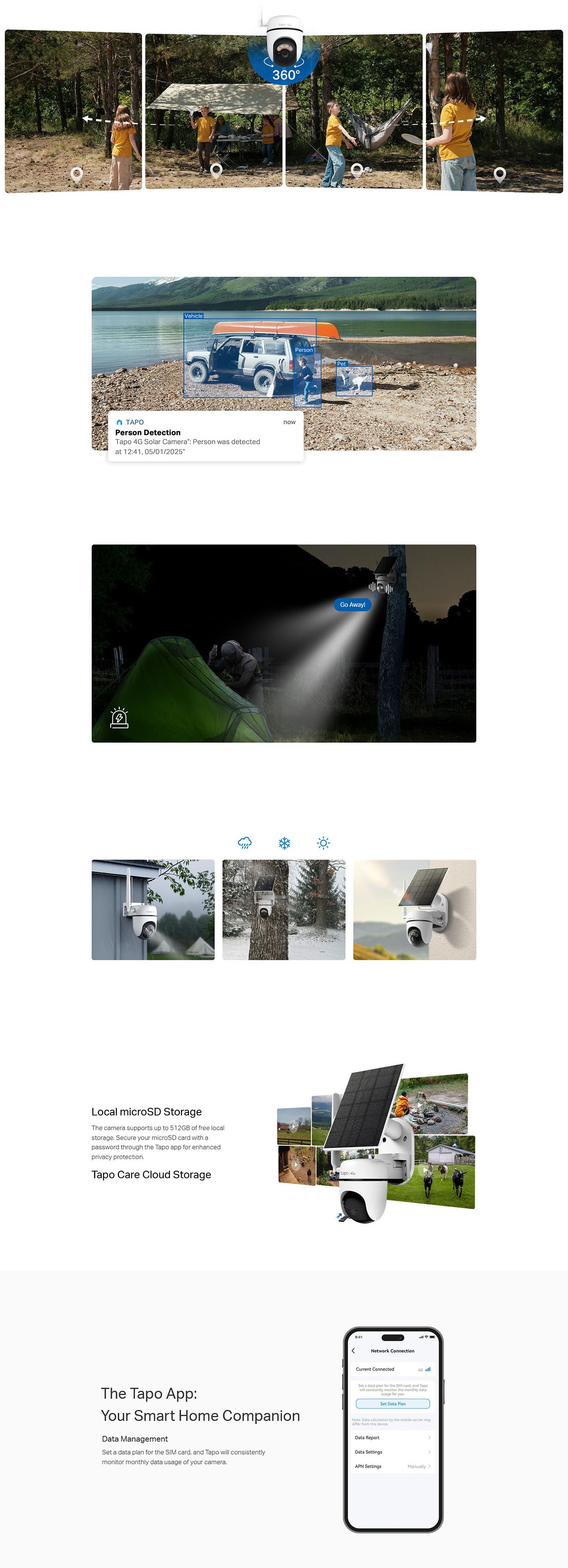 TP-Link TC90G KIT Solar-Powered Pan/Tilt 4G LTE Security Camera Kit