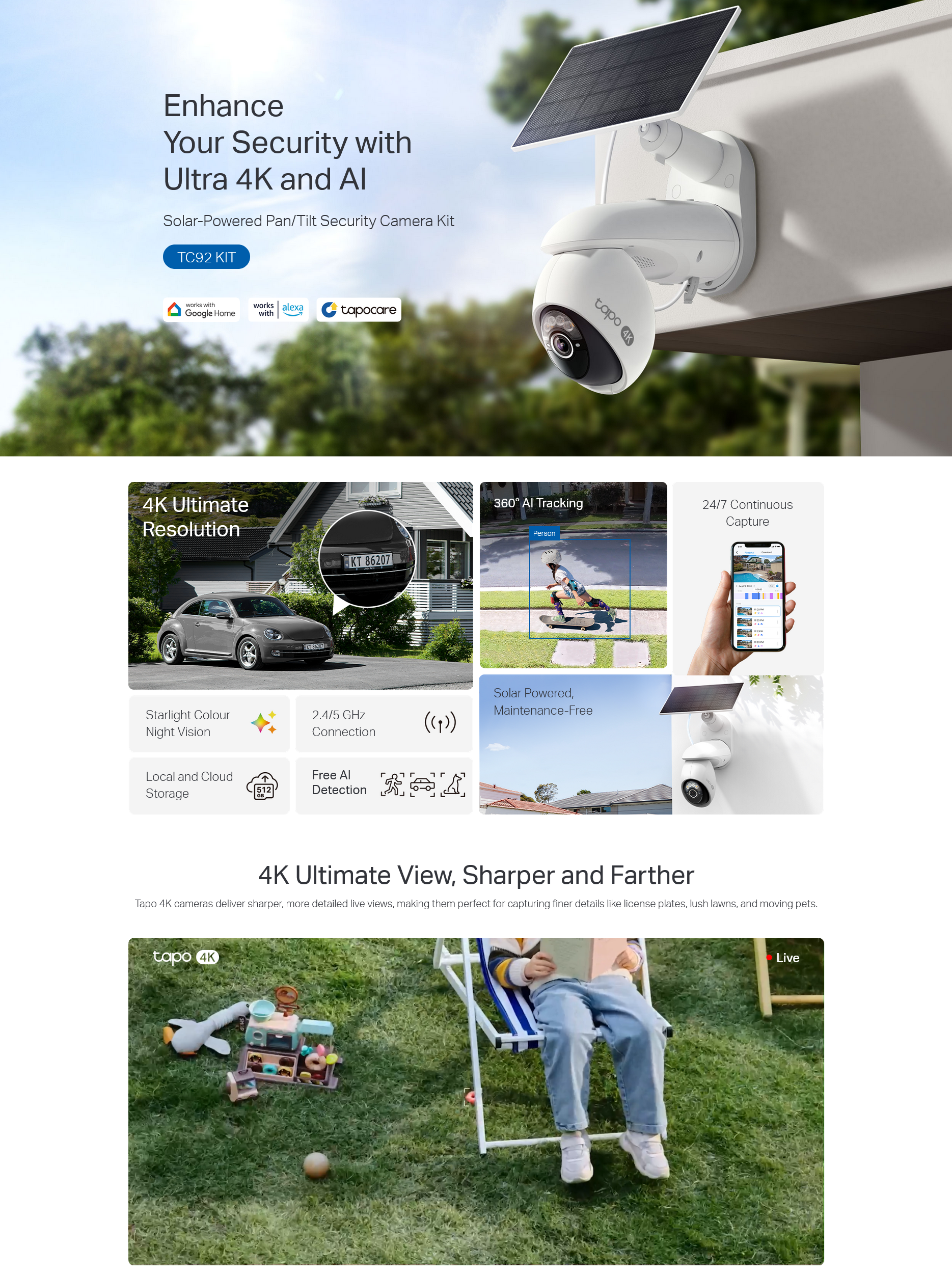 TP-Link TC92 KIT Solar-Powered Security Camera Kit