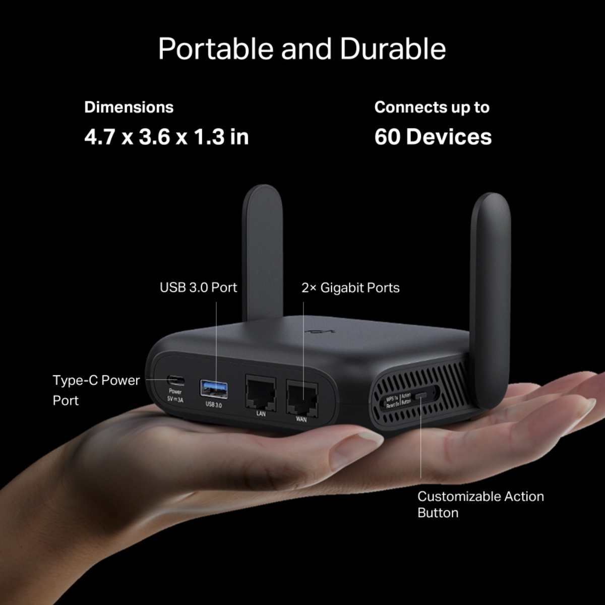 TP-Link TL-WR1512X AX1500 Wi-Fi 6 Travel Router - TL-WR1512X | Mwave