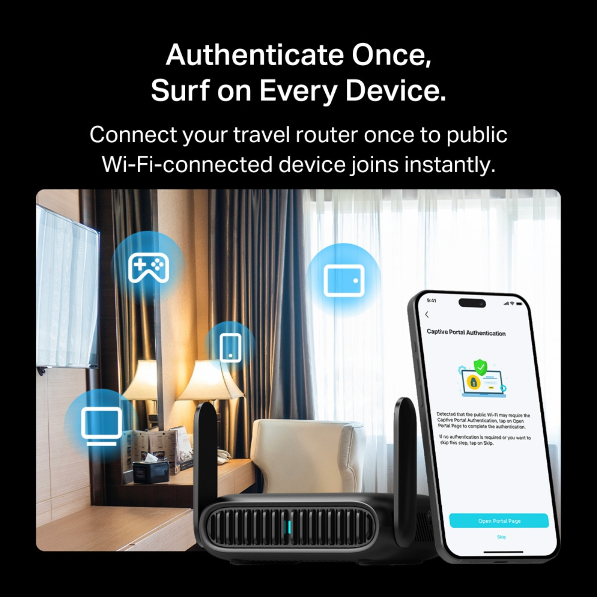 TP-Link TL-WR1512X AX1500 Wi-Fi 6 Travel Router - TL-WR1512X | Mwave