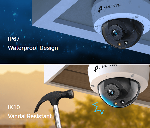 TP-Link VIGI 4MP C240(4mm) Full-Color Dome Network Camera