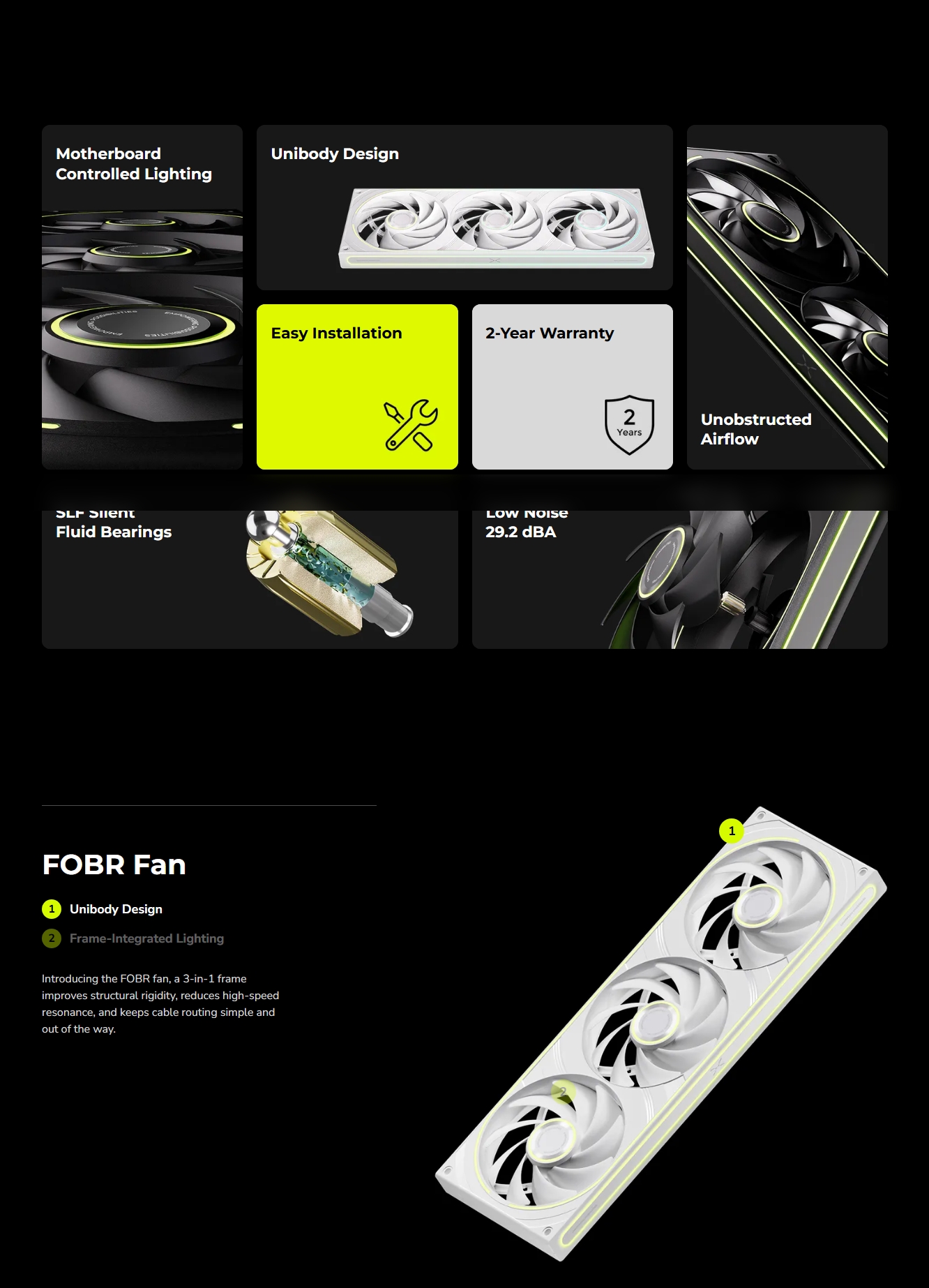 TRYX FOBR ARGB 360mm Fan - Black