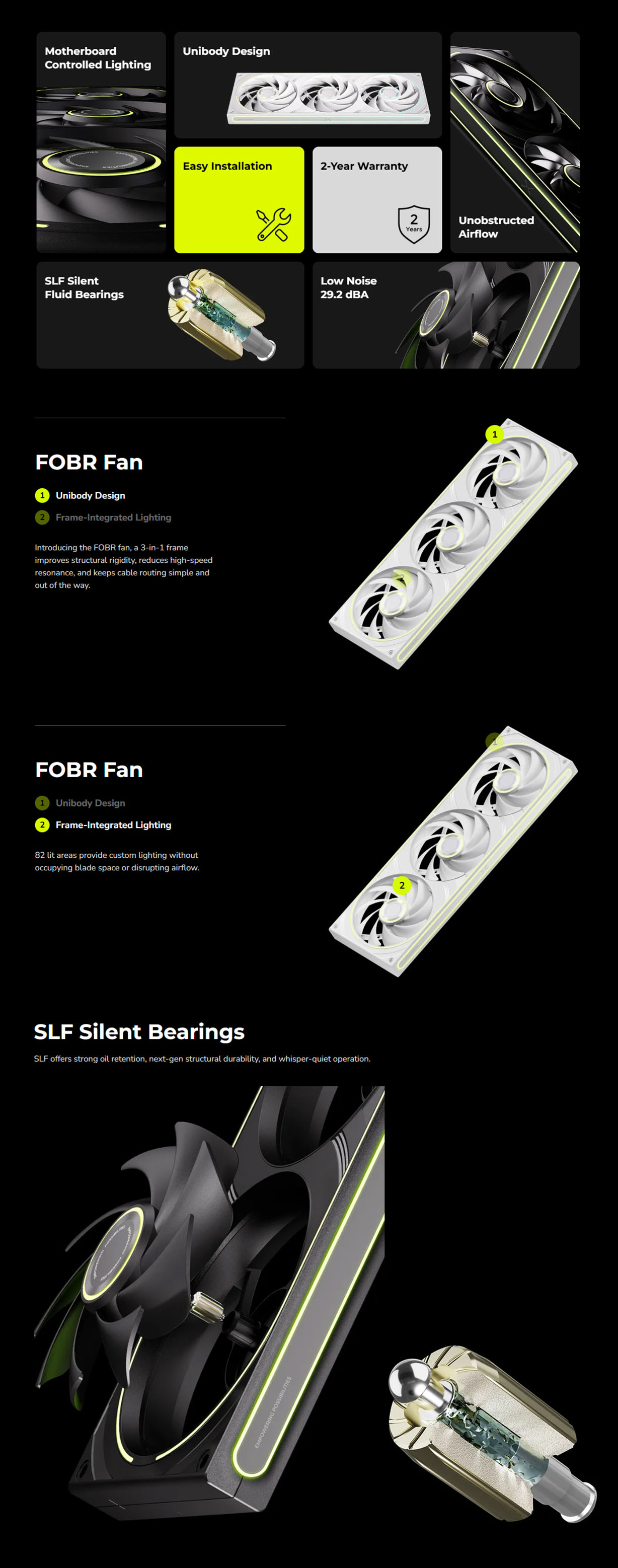 TRYX FOBR ARGB 360mm Fan - White