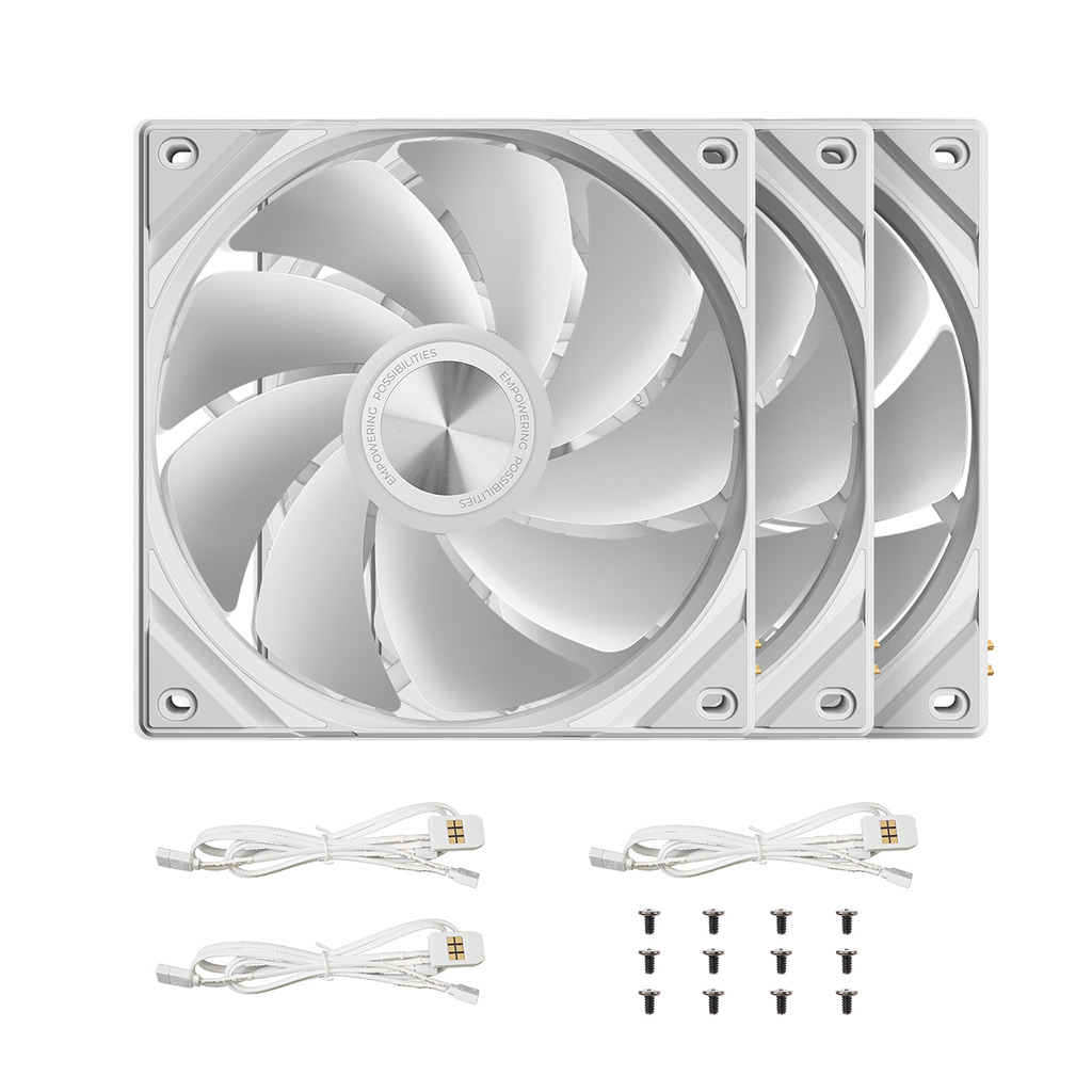 TRYX ROTA SL ARGB Reverse 120mm Case Fan - White (3-Pack) - F