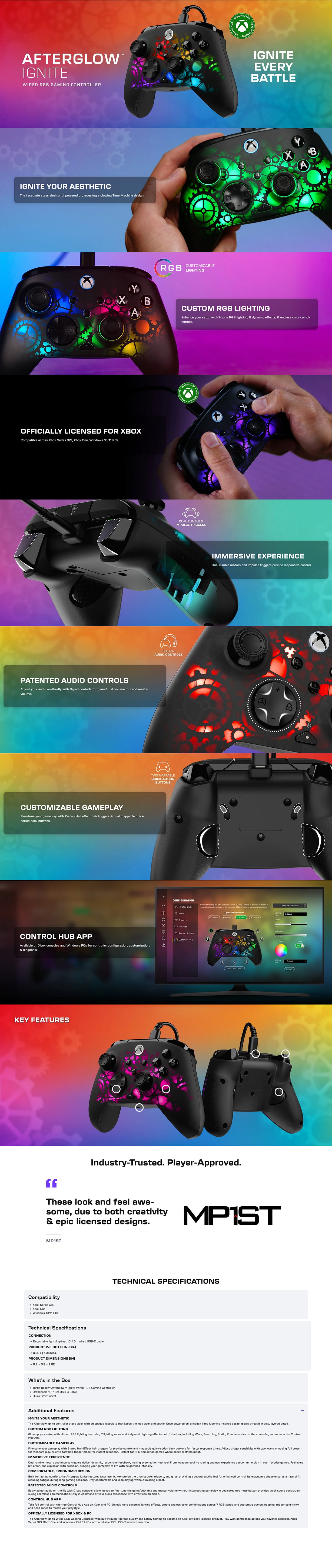 Turtle Beach Afterglow Ignite Wired Gaming Controller - Time Machine