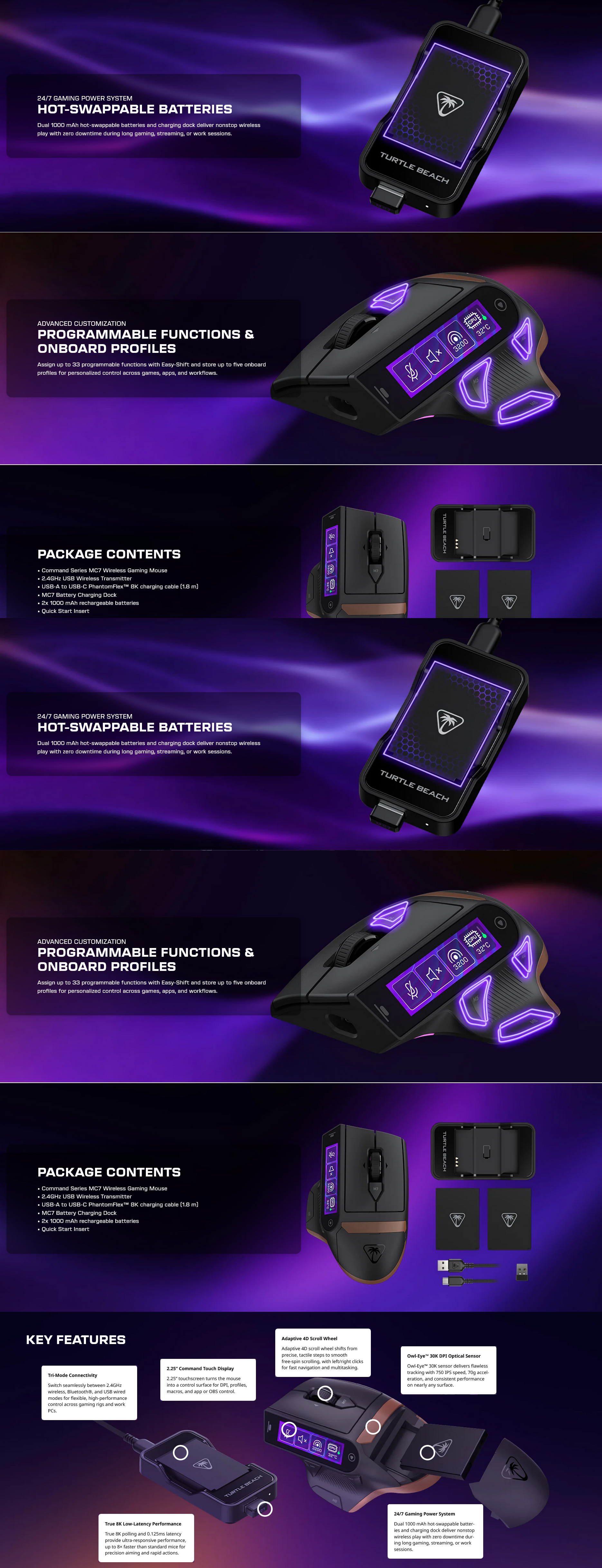 Turtle Beach Command Series MC7 Wireless Optical Gaming Mouse