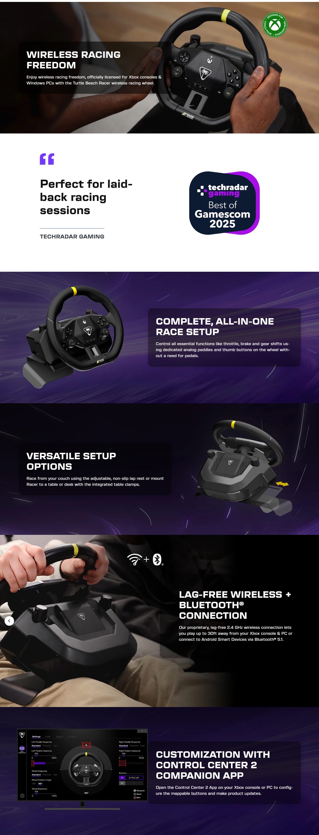 Turtle Beach Racer Wireless Wheel