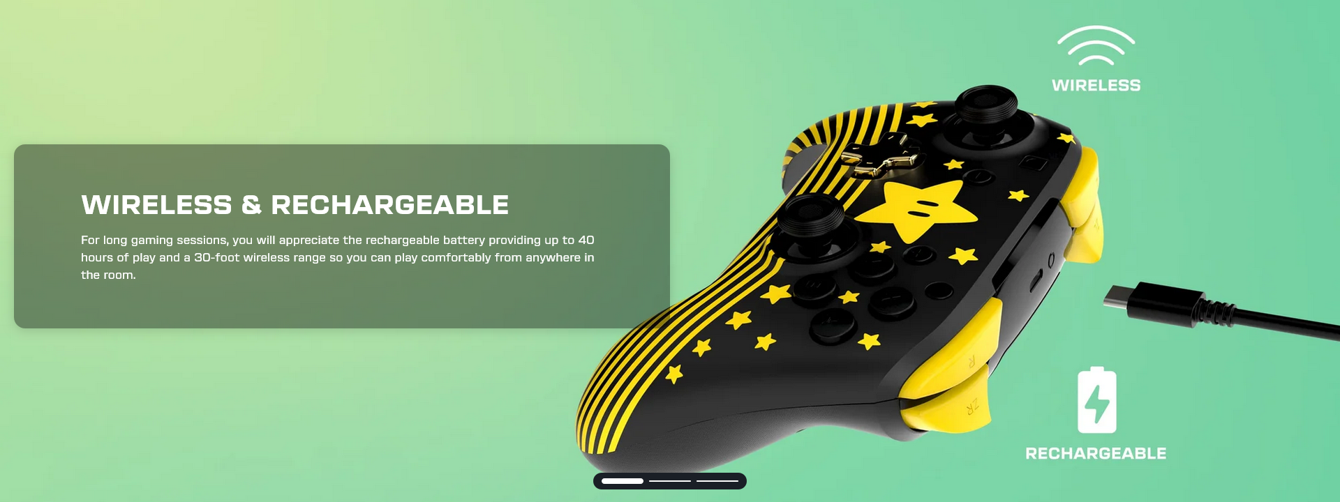 Turtle Beach Rematch Wireless Controller - Super Mario Star Edition