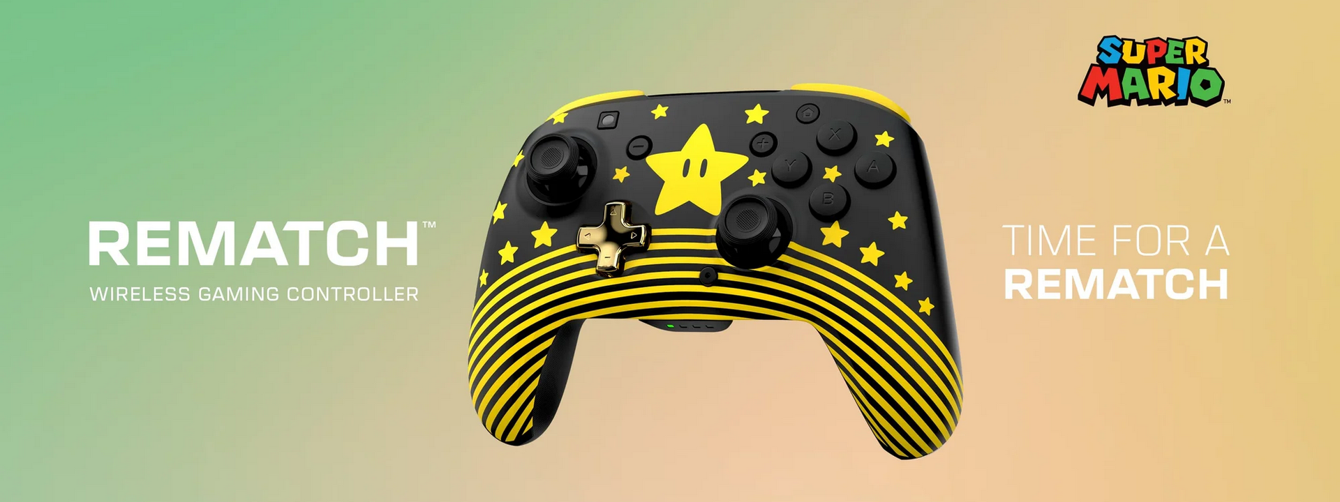 Turtle Beach Rematch Wireless Controller - Super Mario Star Edition