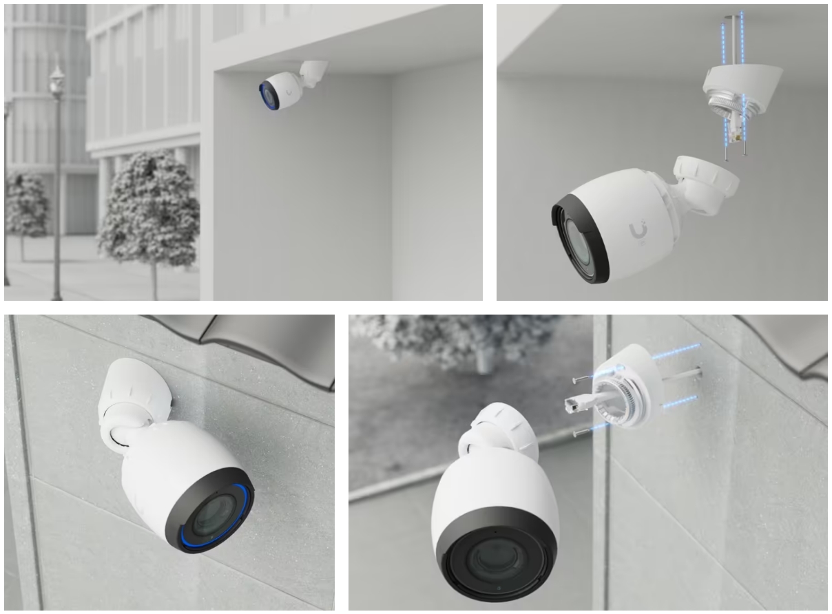 Ubiquiti Bullet Camera Angled Base Mount - White