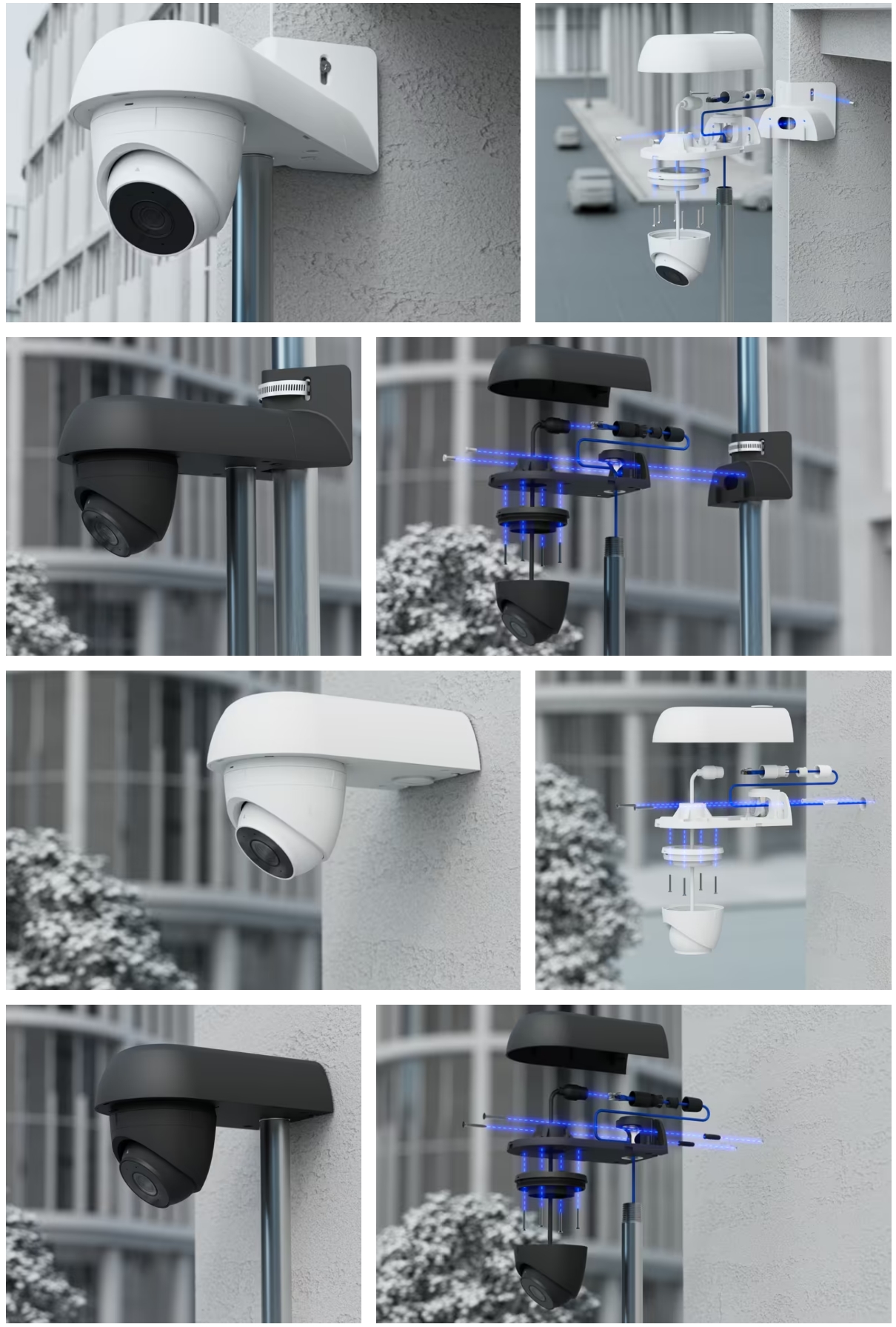 Ubiquiti Camera Arm Mount - White