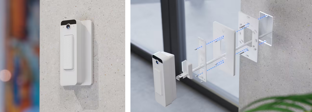 Ubiquiti Doorbell Lite Gang Box Mounting Plate