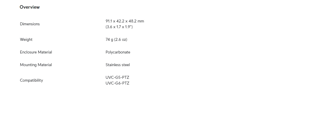 Ubiquiti G5 PTZ Corner Mount