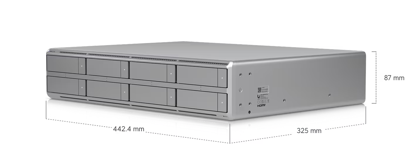 Ubiquiti Networks UniFi Protect Video Recorder G2 Pro - 2U AI NVR with HDMI Output & 8 HDD Bays