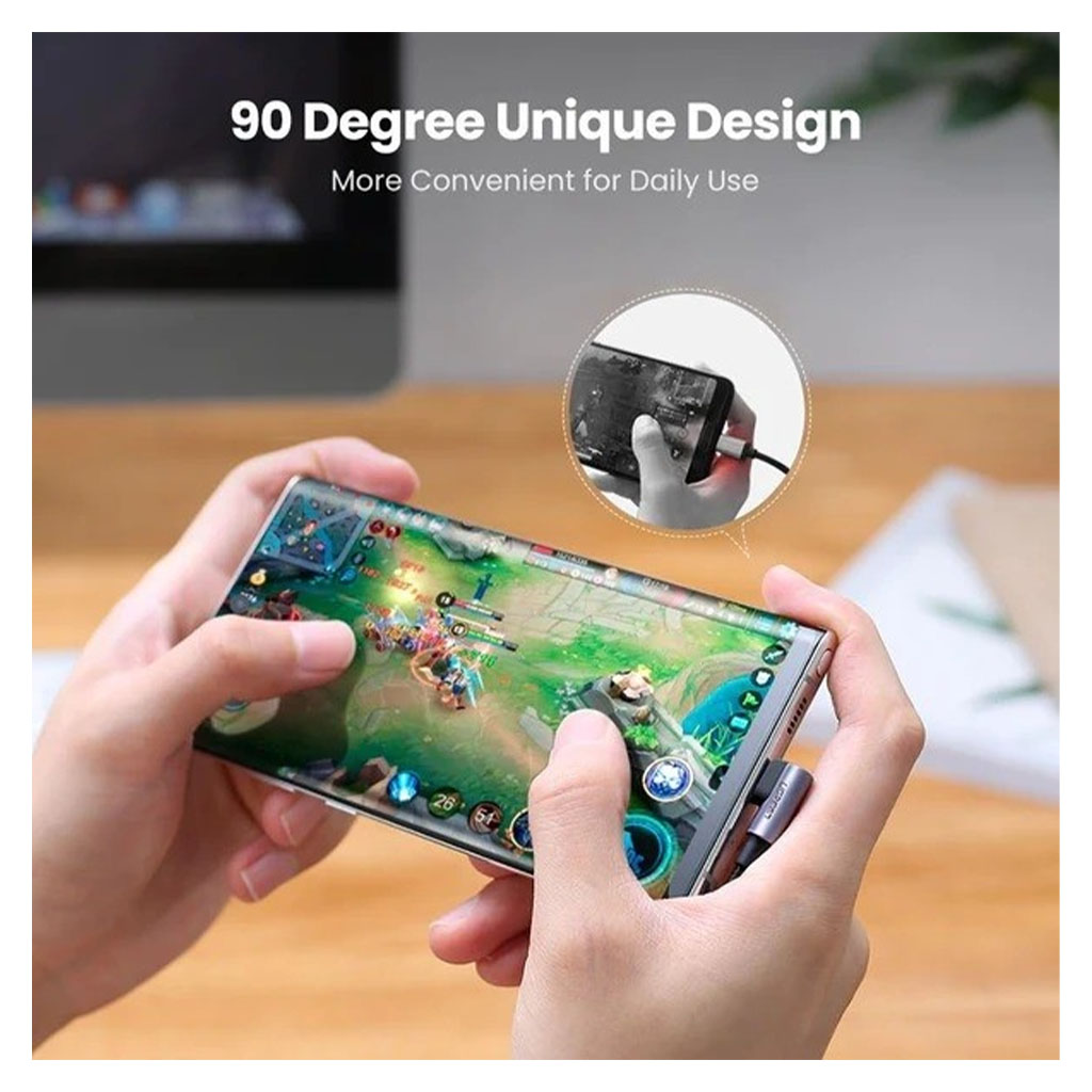 Ugreen 70529 1m 60W Angled USB-C to USB-C Cable - 70529 | Mwave