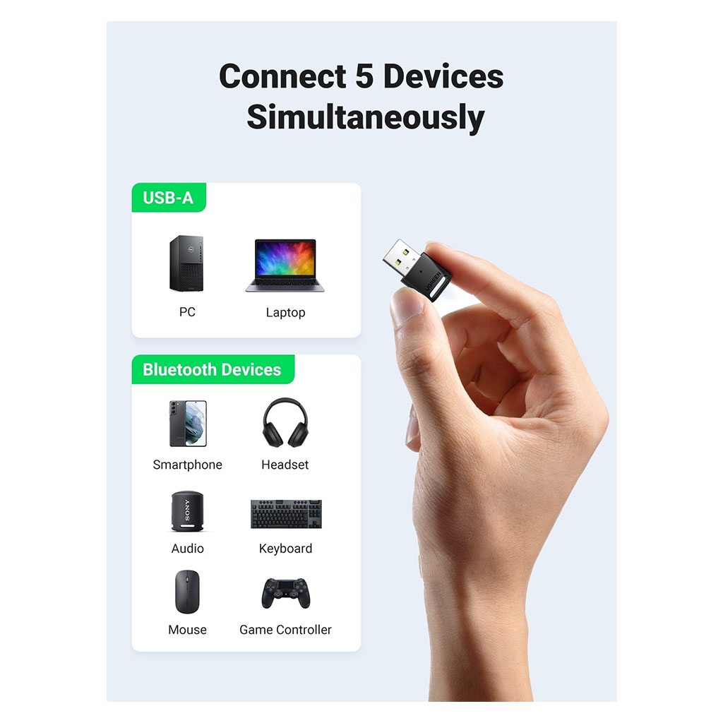 Ugreen 80890 Bluetooth 5.0 USB Adapter - 80890 | Mwave