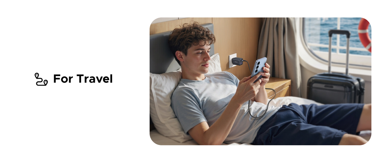 UGREEN Zapix 45W Fast GaN 2x USB-C + USB-A Charger