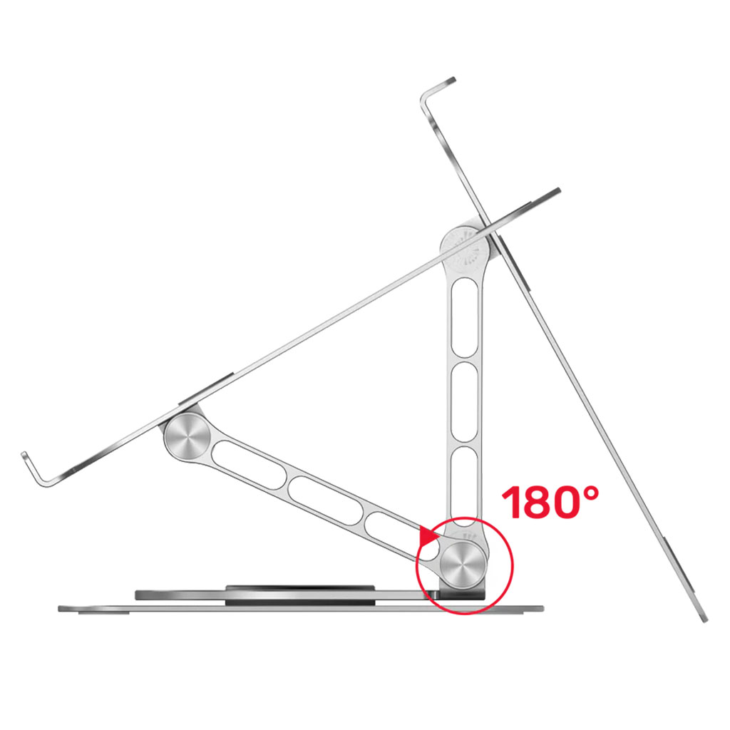 Unitek Adjustable Laptop Stand with 360 Degree Rotating Base ...