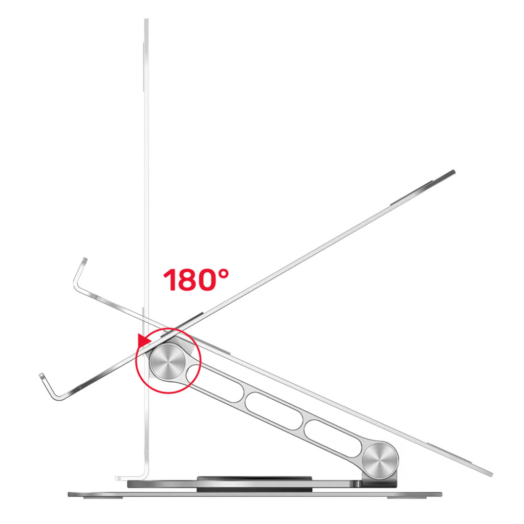 Unitek Adjustable Laptop Stand with 360 Degree Rotating Base ...