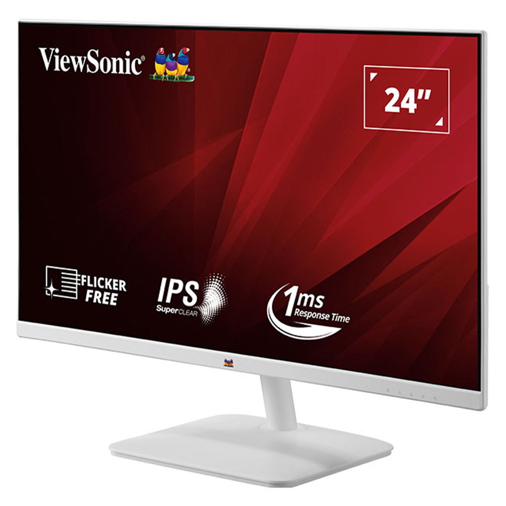 ViewSonic VA2432-H-W 24" 100Hz Full HD 1ms Frameless IPS Monitor ...
