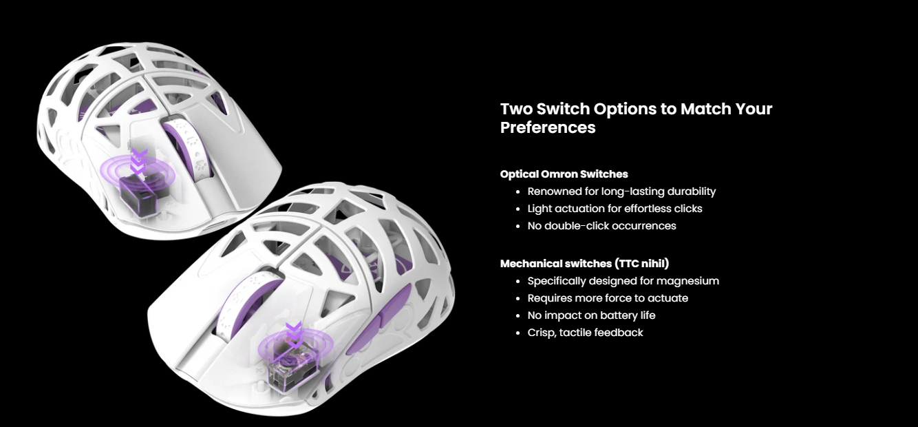 WLmouse Beast Miao 8K Magnesium Wireless Optical Gaming Mouse 