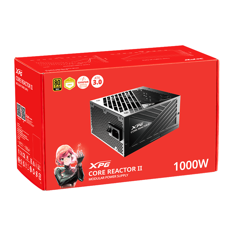 XPG CORE REACTOR Ⅱ 1000W GOLD XPG Core Reactor II 1000W 80 Plus Gold ATX 3.0 - Zasilacze
