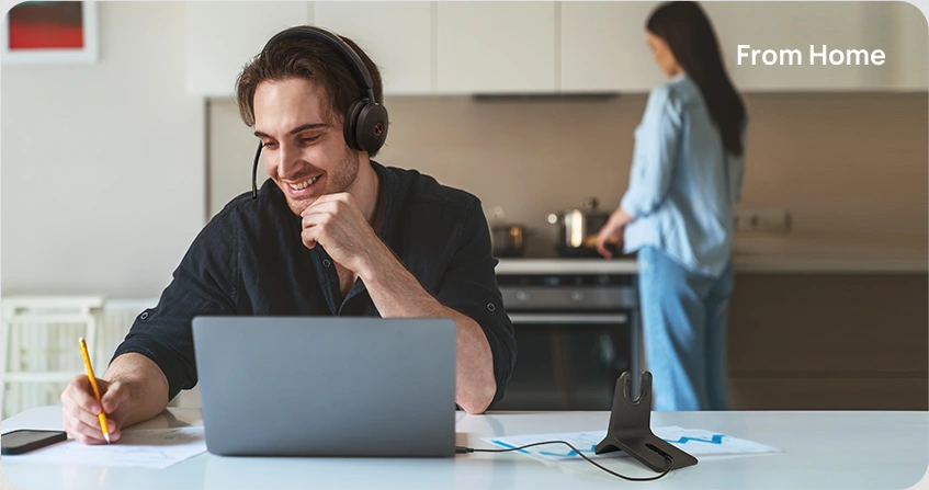 Yealink BH74 USB-C/A Bluetooth Wireless Headset with Stand - UC