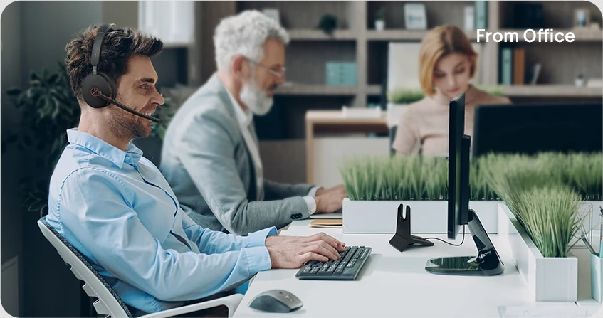 Yealink BH74 USB-C/A Bluetooth Wireless Headset with Stand - UC