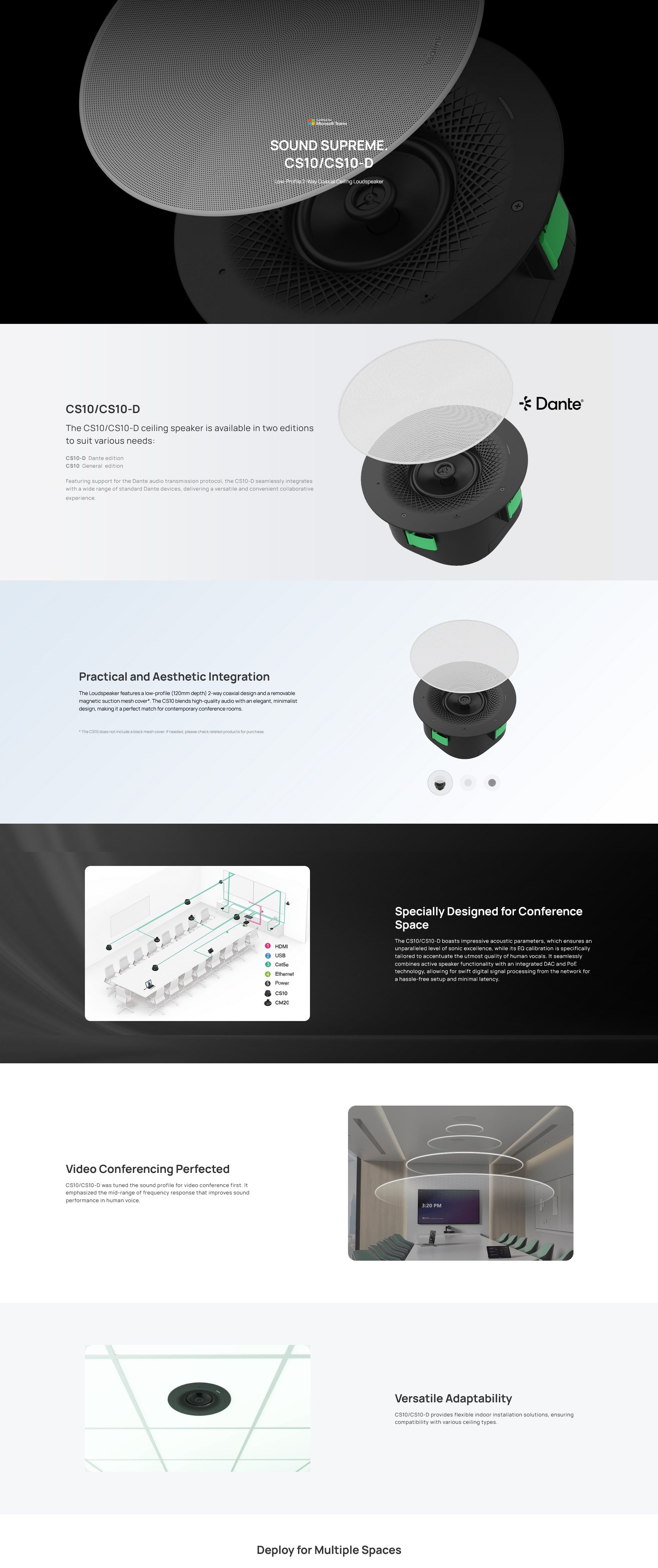 Yealink CS10 SkySound Ceiling Speaker