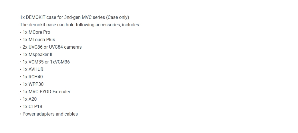 Yealink DEMOKIT Case for MVC S60