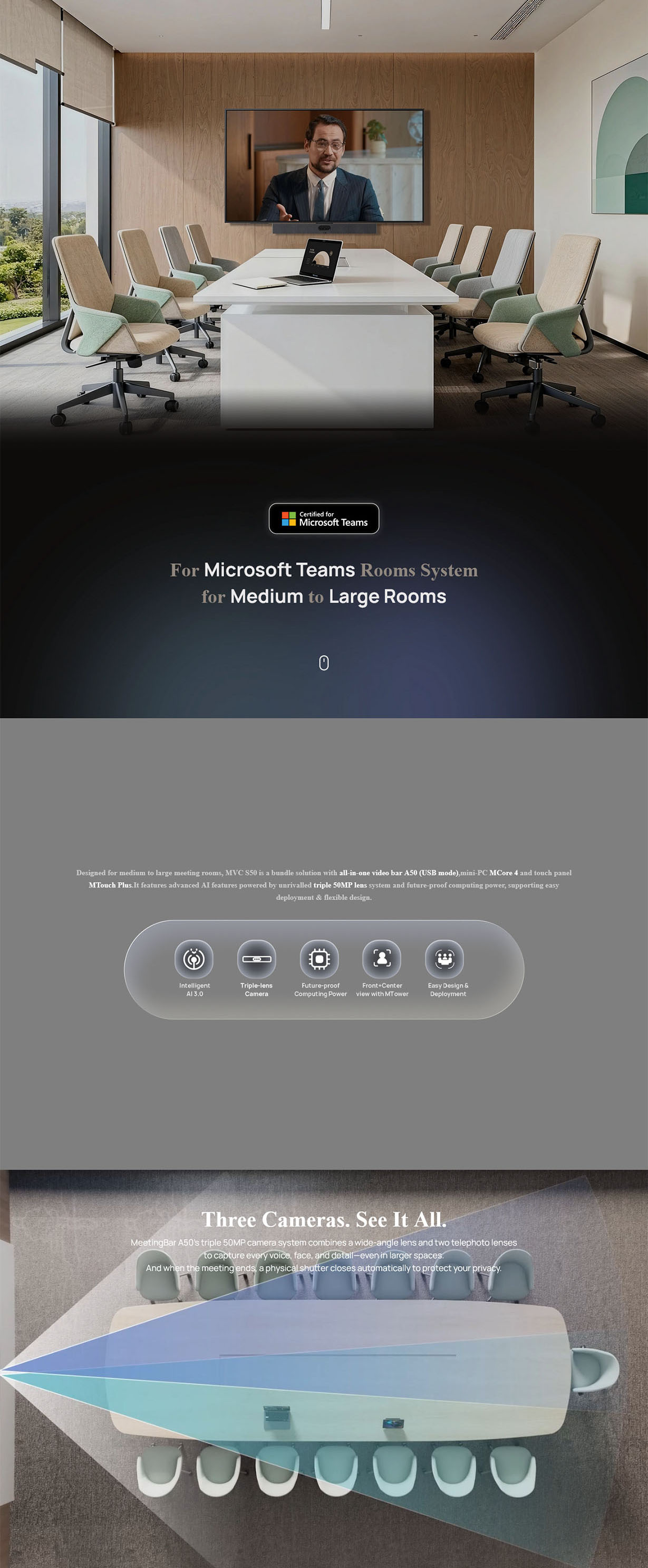 Yealink MVC S50-C5U Microsoft Teams Room System Kit