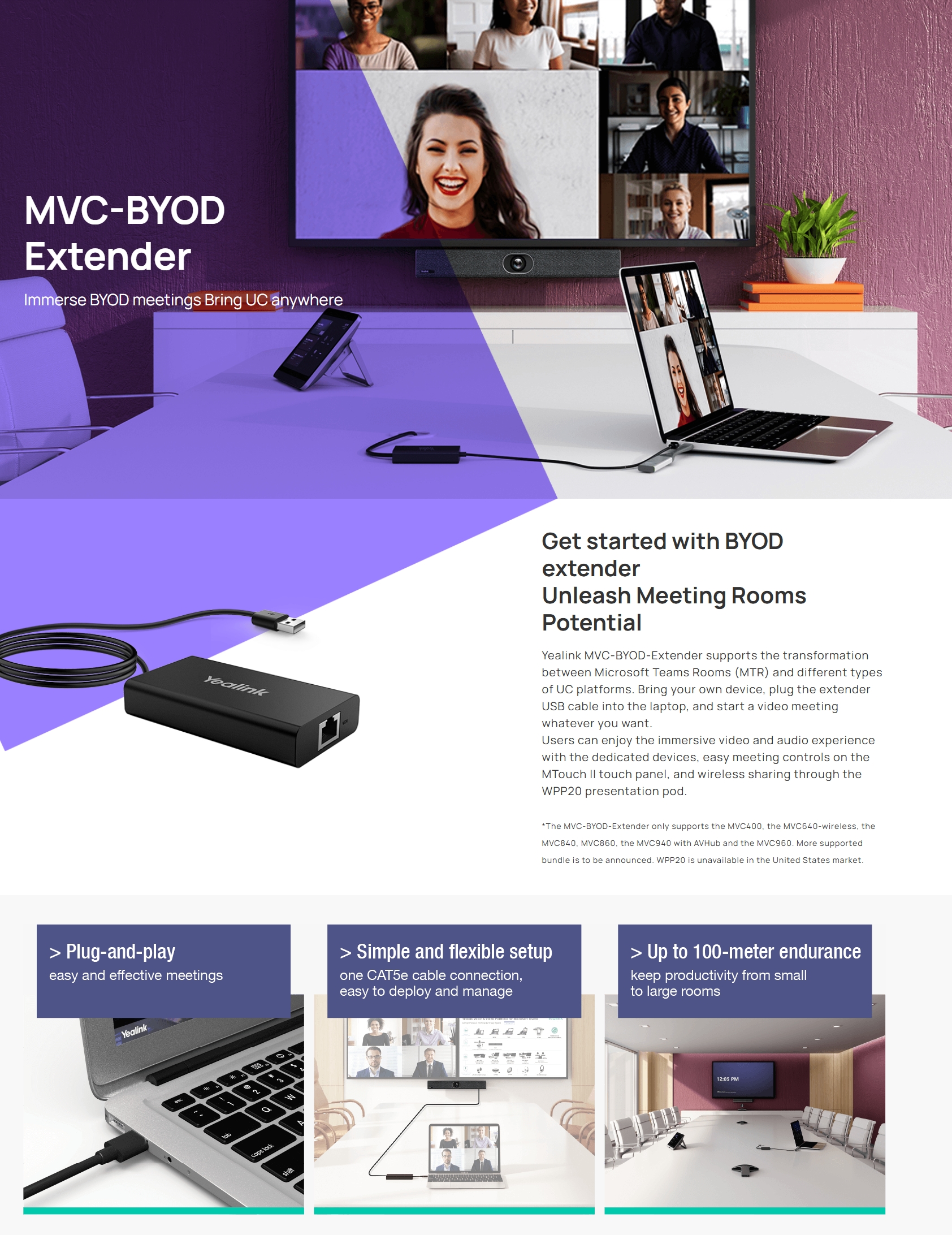 Yealink MVC-BYOD-Extender BYOD Extender for MVC/ZVC