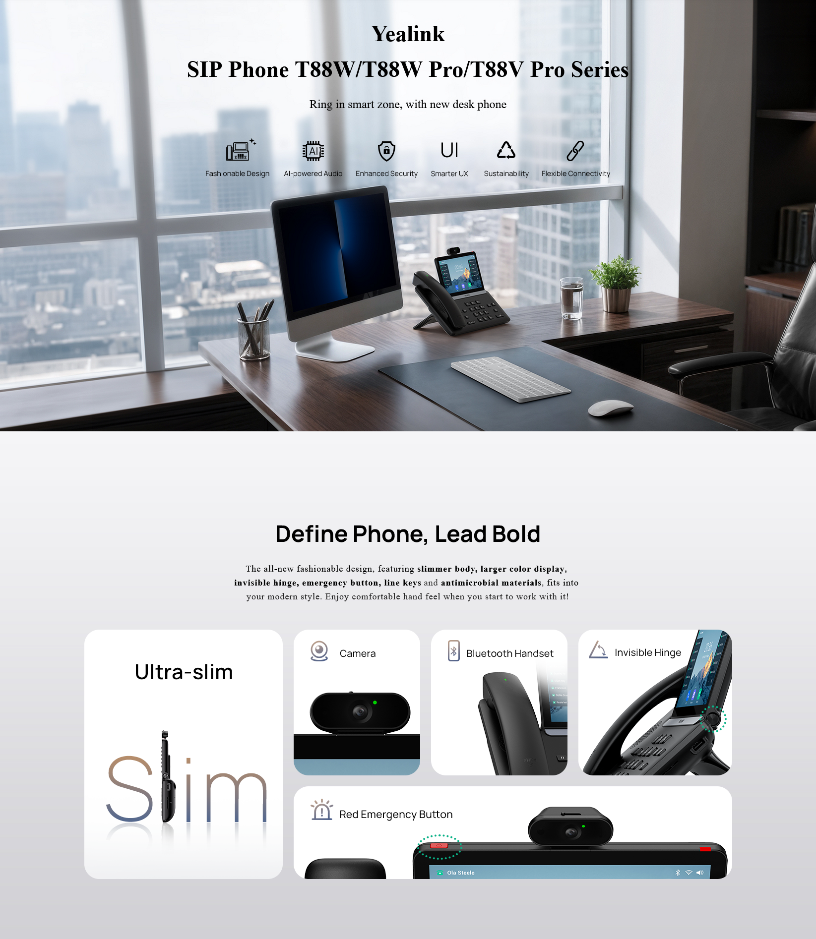 Yealink SIP-T88W Pro IP HD Android Phone