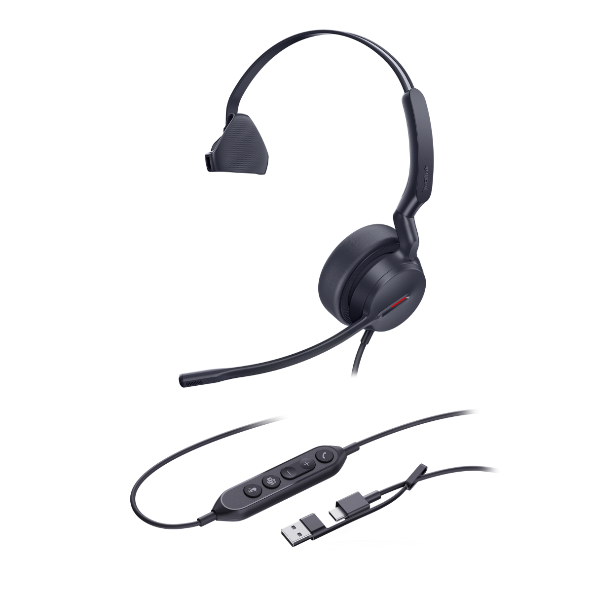 Yealink UH44 Mono USB-C/A Wired Headset 1308241
