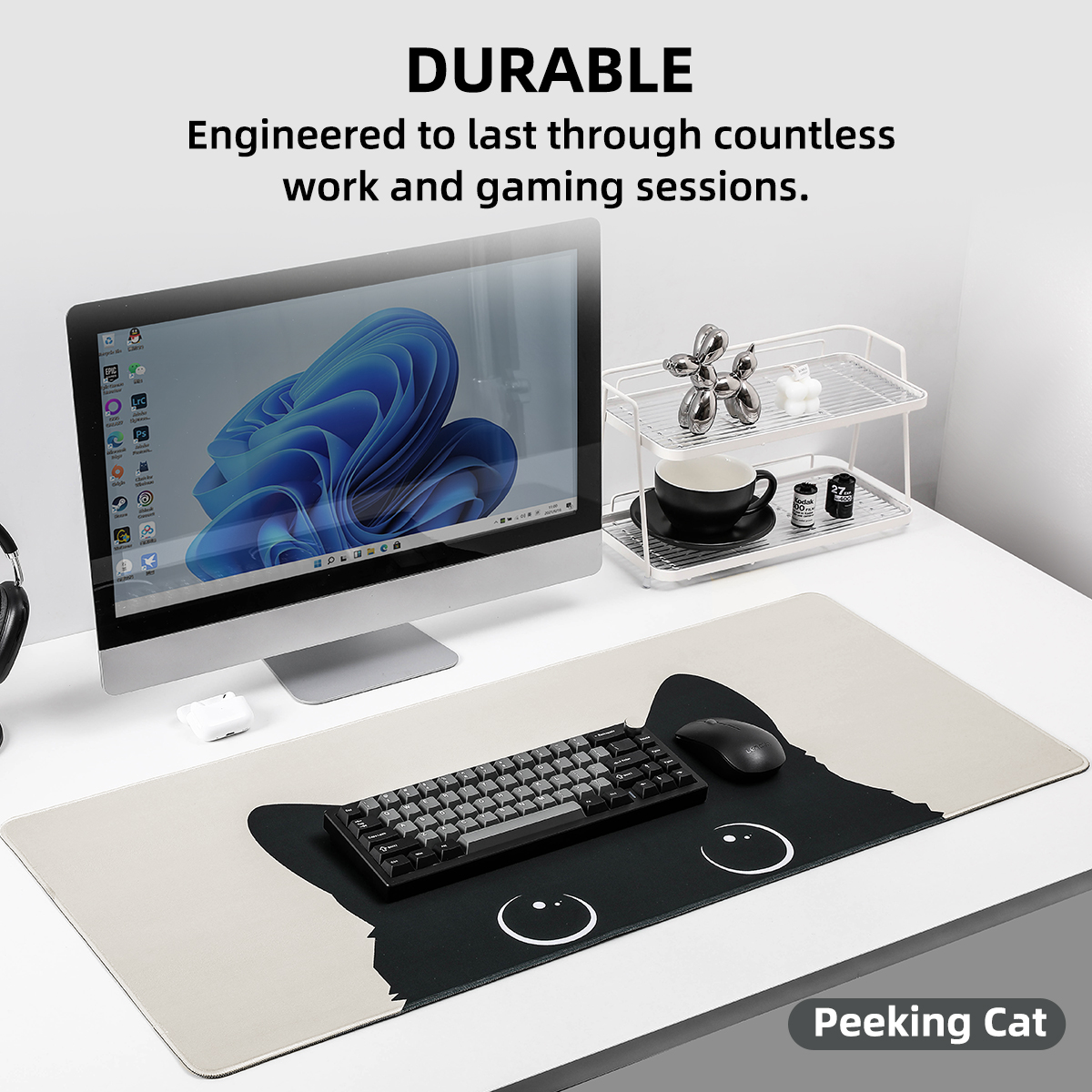YUNZII Peeking Cat Mouse Pad