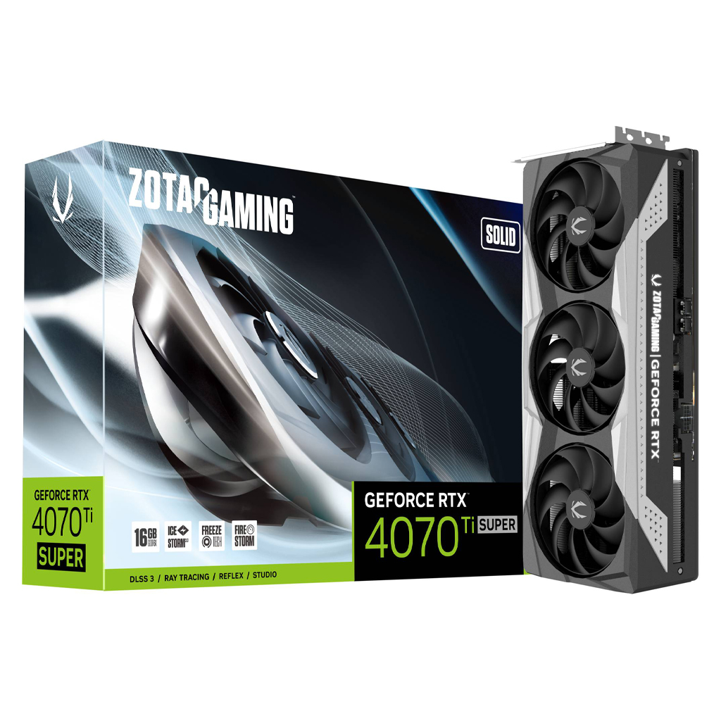Zotac Gaming GeForce RTX 4070 Ti SUPER SOLID 16GB Video Card - ZT