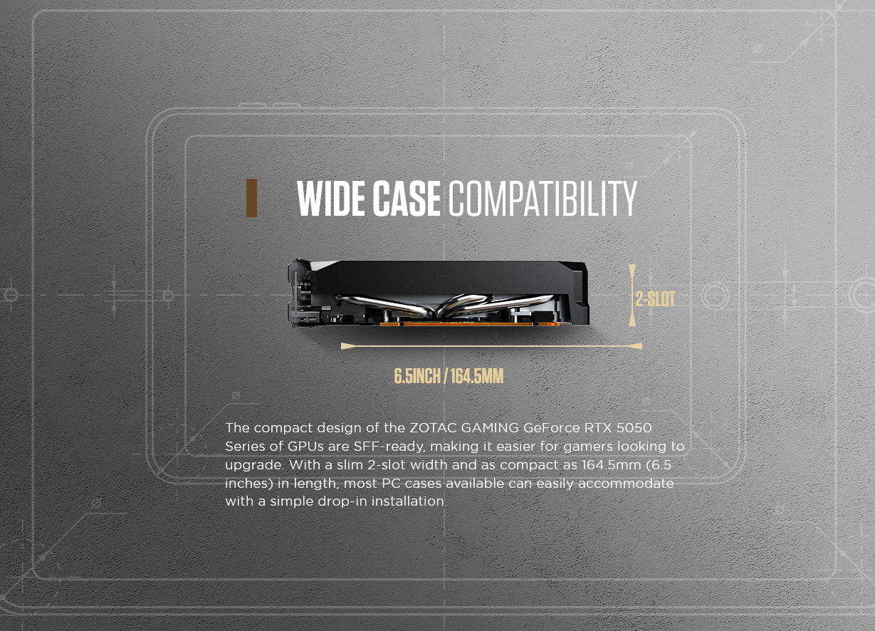 ZOTAC Gaming GeForce RTX 5050 Twin Edge OC GDDR6 8GB Video Card