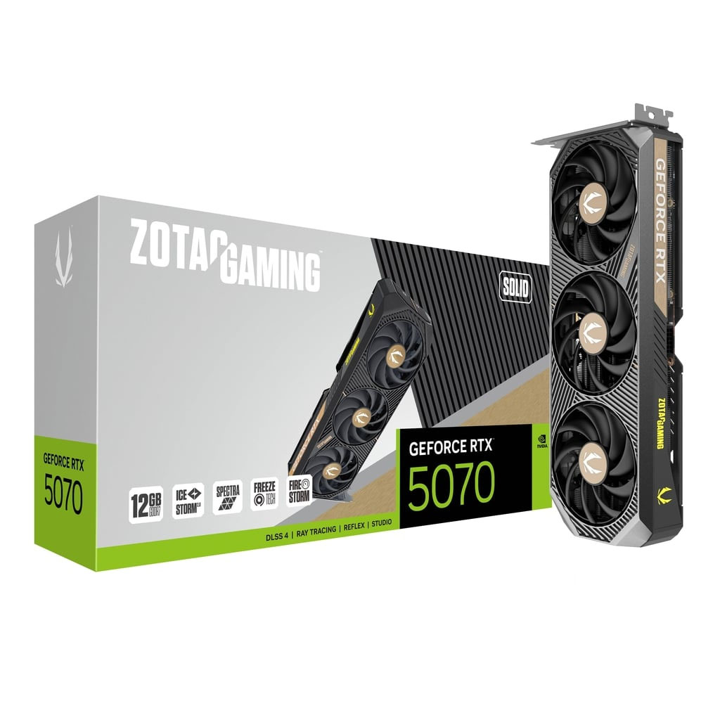 Zotac Gaming GeForce RTX 5070 SOLID 12GB GDDR7 Video Card